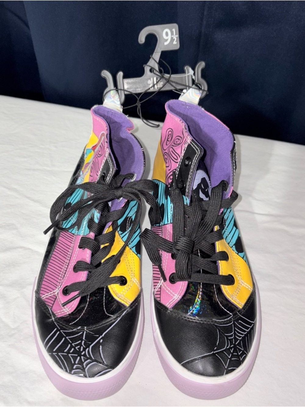 Disney Nightmare Before Christmas Sally Sneakers Spider Web Multicolor 9.5